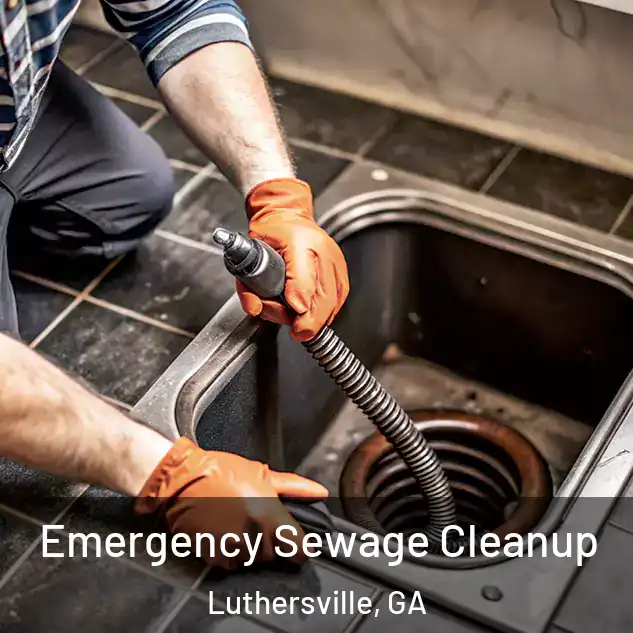  Emergency Sewage Cleanup Luthersville, GA