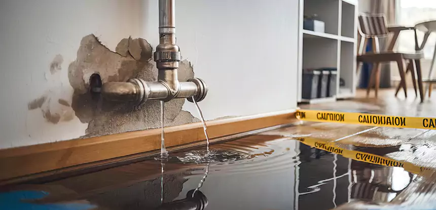 Burst Pipe Cleanup in Luthersville