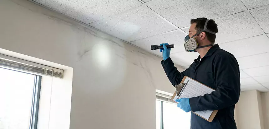 Ceiling Water Damage Inspection in Luthersville