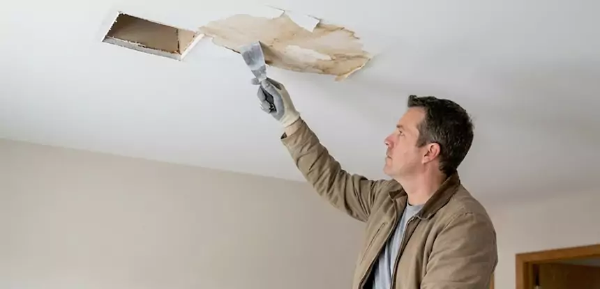 Dry Ceiling After Water Leak in Luthersville