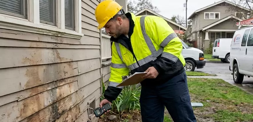Water Damage Exterior Wall Luthersville