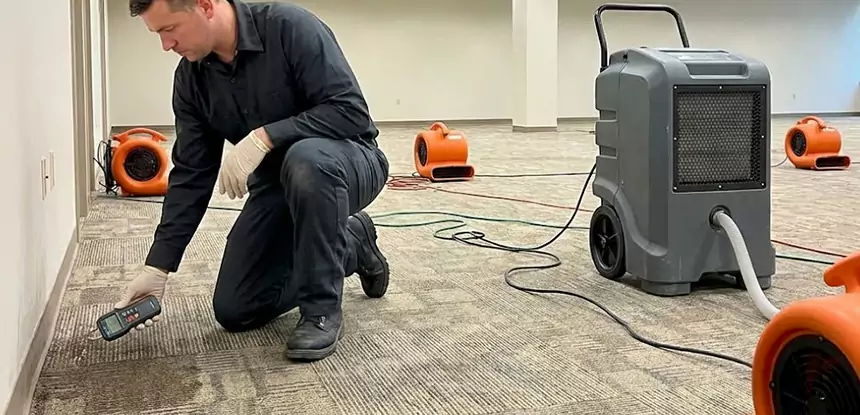 Drying Carpet Padding After Flood in Luthersville