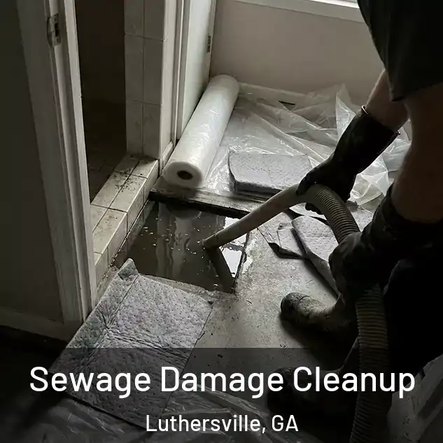  Sewage Damage Cleanup Luthersville, GA